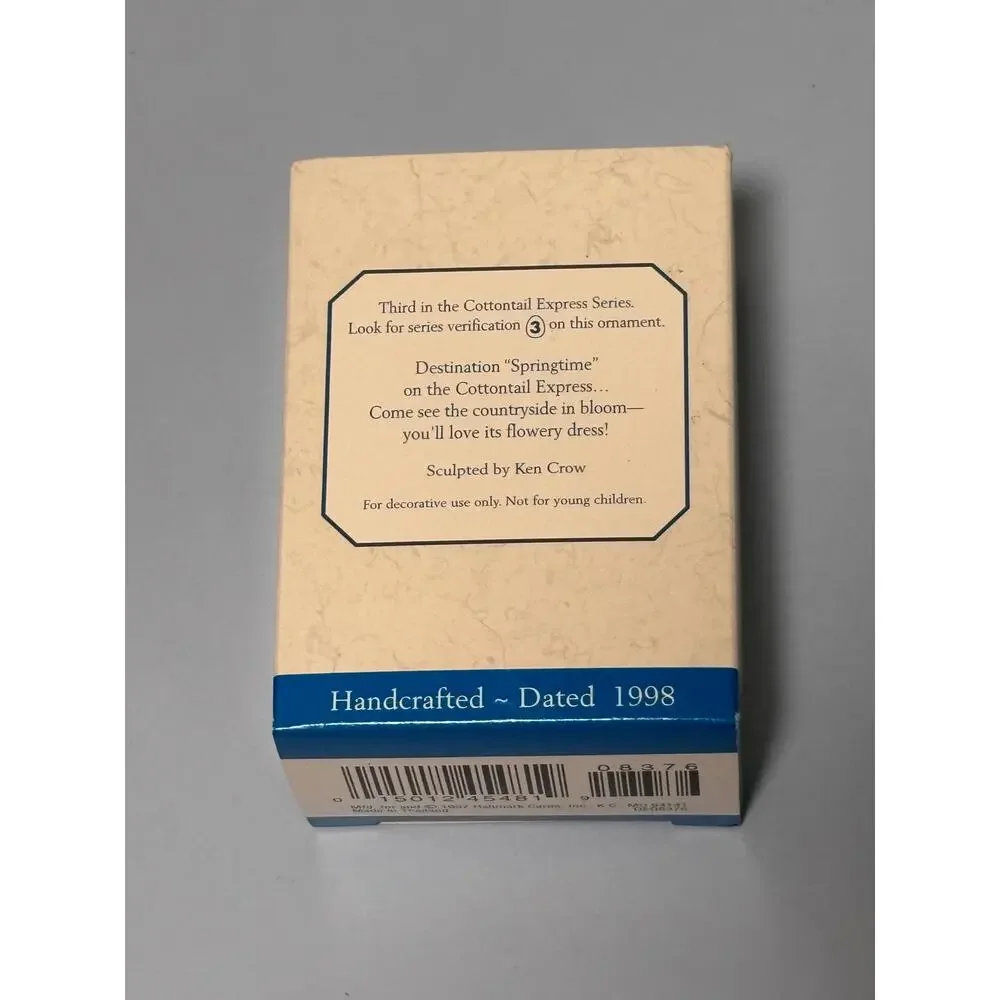 1998 Hallmark Keepsake Ornament Passenger Car Cottontail Express Collectors #3